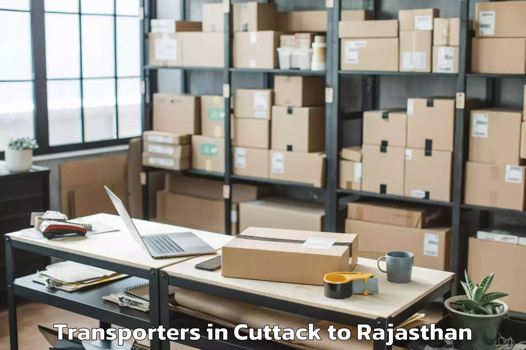 Reliable Cuttack to Chittorgarh Transporters